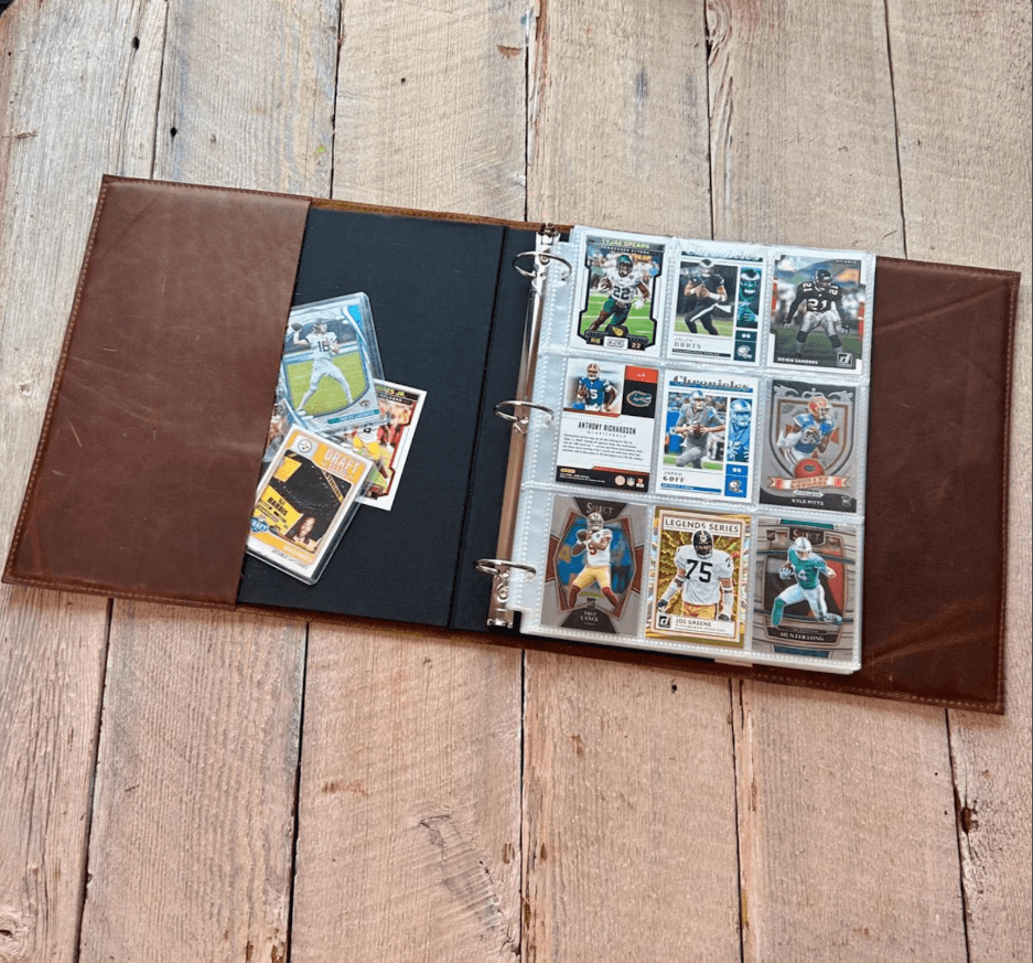 Card binders for organizing baseball cards